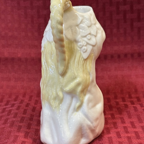 Belleek Irish Vintage Parian China Undine Nymph Creamer Pitcher 6th Green Mark - Picture 2 of 7